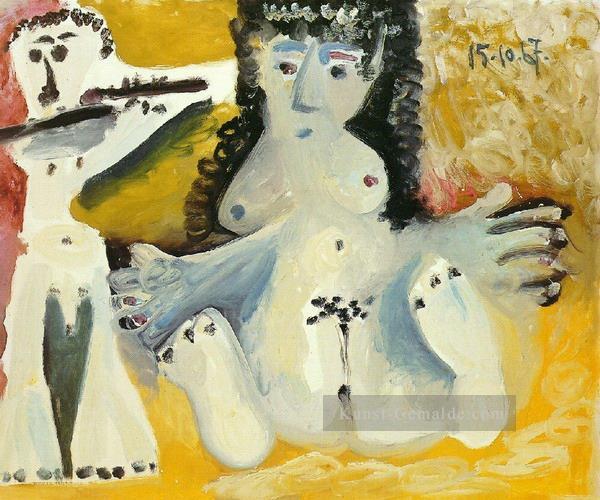 Mann et Frau nackt 5 1967 Kubismus Pablo Picasso Ölgemälde